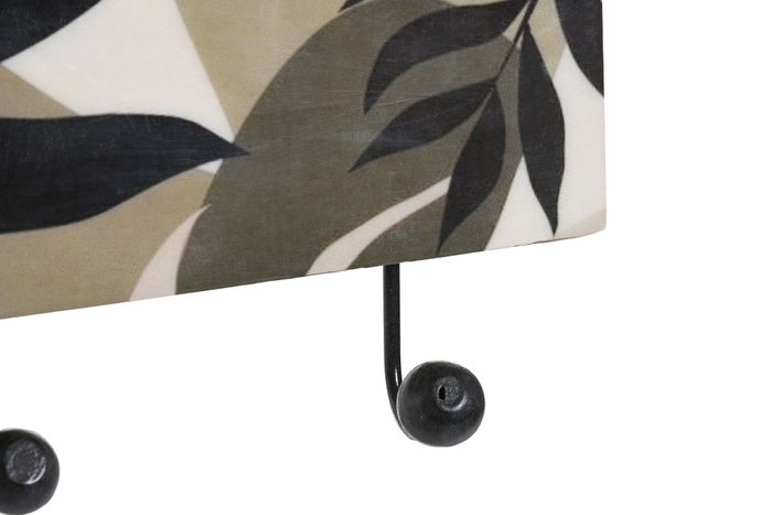 DKD Home Decor Perchero de Pared de Hojas Multicolor