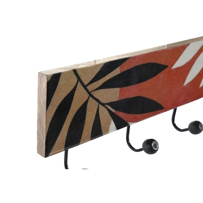 DKD Home Decor Perchero de Pared de Hojas Multicolor