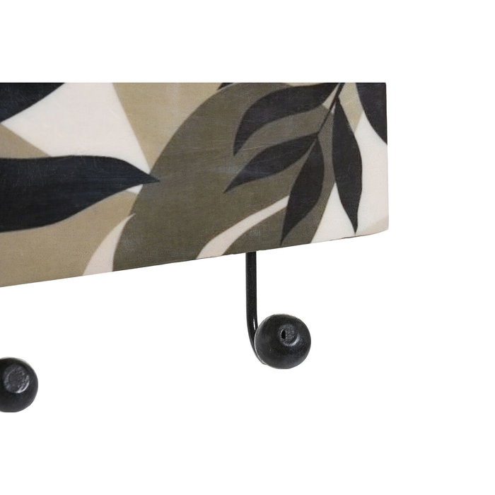 DKD Home Decor Perchero de Pared de Hojas Multicolor