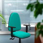 PIQUERAS Y CRESPO Silla de oficina Aýna Azul con mecanismo Asincro