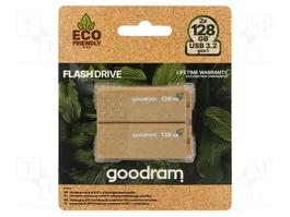 GOODRAM Eco Friendly Pendrive USB 3.2 Gen 1 128GB (Pack de 2) Marrón