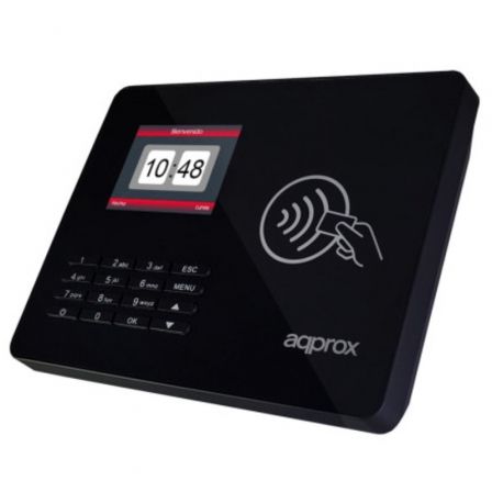 Approx appATTENDANCE02NF - Lector Control Presencia y Acceso con Pantalla TFT 2.8", RFID 125KHz, 100.000 Registros, Software Español, TCP/IP, IP54