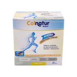 Colnatur 30 Sticks de Colágeno Nativo Tipo II b-2Cool, Ácido Hialurónico, Magnesio y Vitamina C para Cartílagos y Músculos Sabor Limón