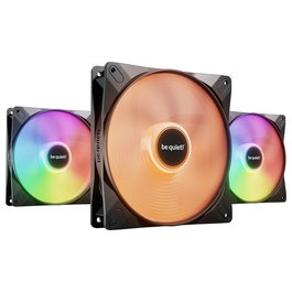 be quiet! LIGHT WINGS LX 140mm PWM Ventilador de Caja, Triple Pack, Negro, 1800 RPM