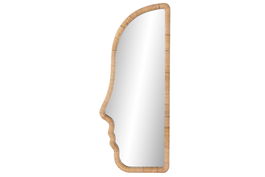 DKD Home Decor Espejo Scandi 4 x 120 x 50 cm Ratán Cristal Moderno