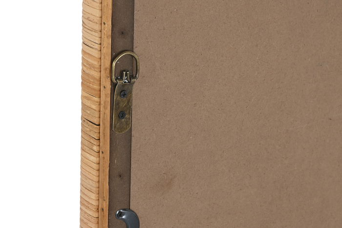 DKD Home Decor Espejo Scandi 4 x 120 x 50 cm Ratán Cristal Moderno