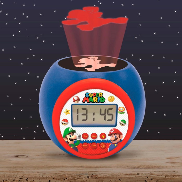 LEXIBOOK Reloj despertador Super Mario Bros con proyector LEXIBOOK Reloj despertador Super Mario Bros con proyector
