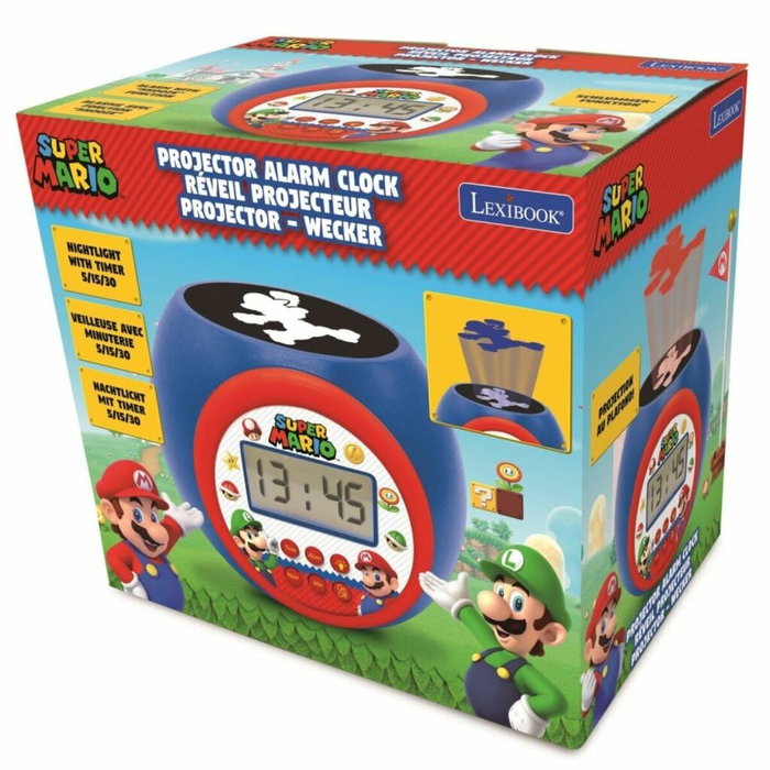 LEXIBOOK Reloj despertador Super Mario Bros con proyector LEXIBOOK Reloj despertador Super Mario Bros con proyector