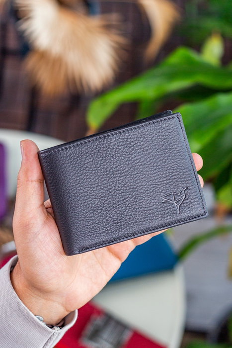 Zoozie Bags Arsenal Cartera de Piel para Hombre, Color Antracita, RFID