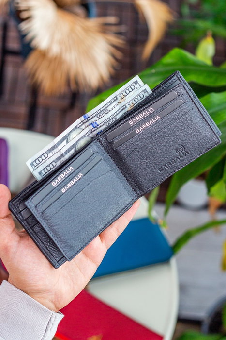 Zoozie Bags Arsenal Cartera de Piel para Hombre, Color Antracita, RFID