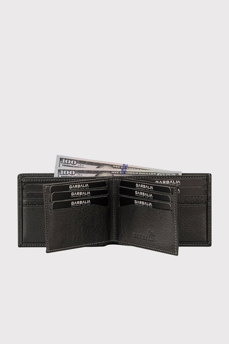 Zoozie Bags Arsenal Cartera de Piel para Hombre, Color Antracita, RFID