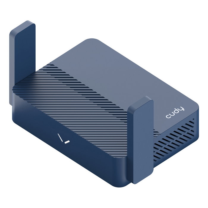 Cudy AX3000 Router Wi-Fi 6 (802.11ax) 2.5G Ethernet Portátil con Puerto USB, VPN y Antenas Externas, Color Azul
