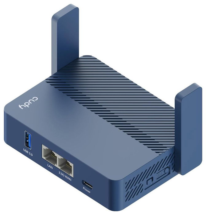 Cudy AX3000 Router Wi-Fi 6 de doble banda con puerto 2.5G y USB Azul Cudy AX3000 Router Wi-Fi 6 de doble banda con puerto 2.5G y USB Azul