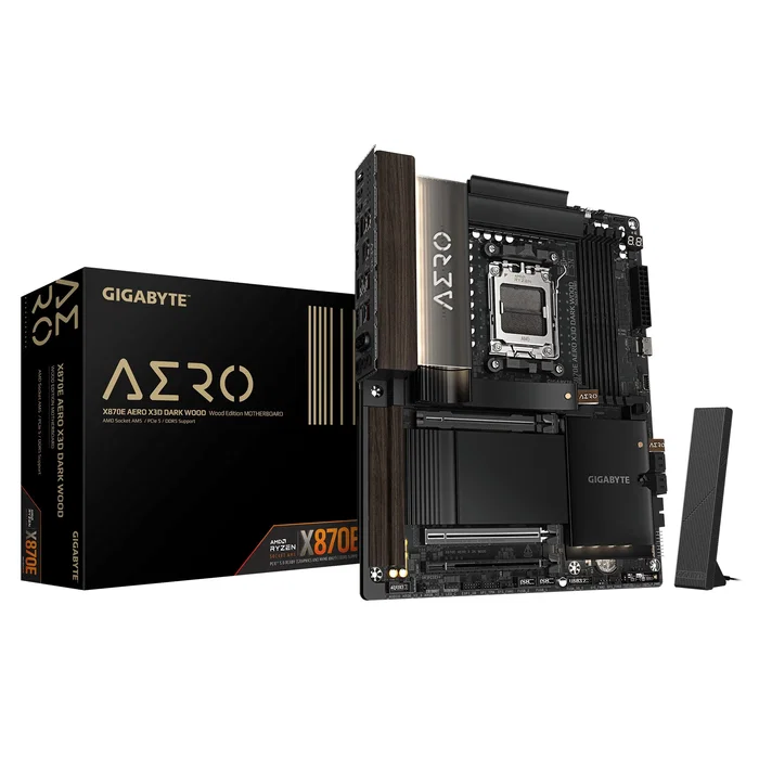 Gigabyte X870E AERO X DK WOOD, Socket AM5, DDR5, ATX Gigabyte X870E AERO X DK WOOD, Socket AM5, DDR5, ATX