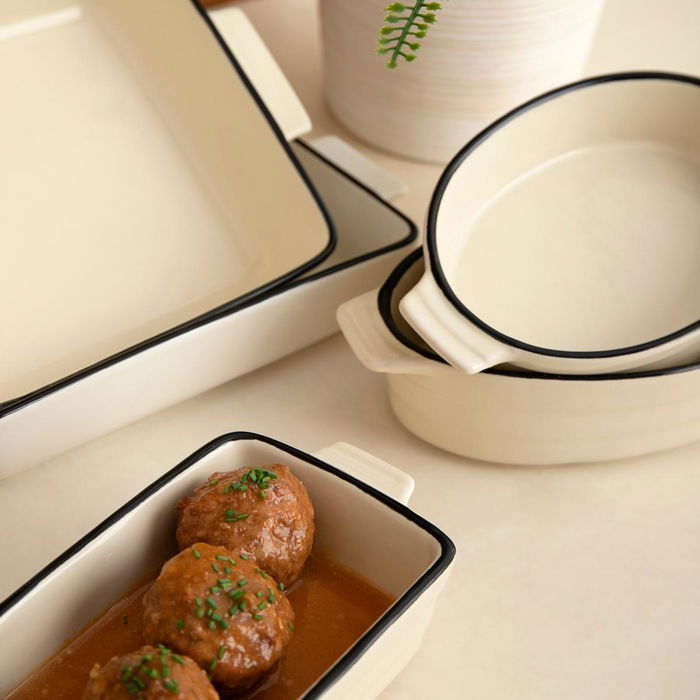 Cazuela Cuadrada Gres Horno Cocco Quid 20X 16,5X 27 cm (12 Unidades)