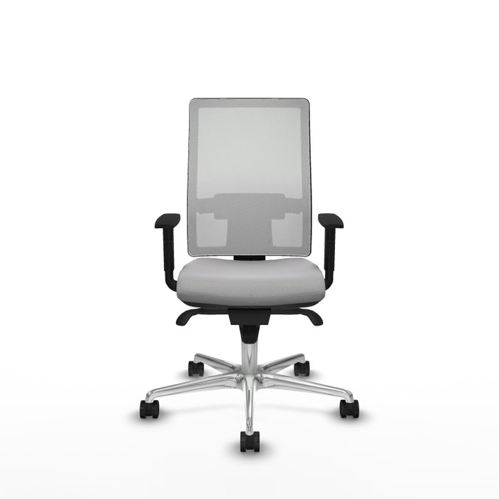 PIQUERAS Y CRESPO Silla de oficina Horna Gris claro y Blanco PIQUERAS Y CRESPO Silla de oficina Horna Gris claro y Blanco