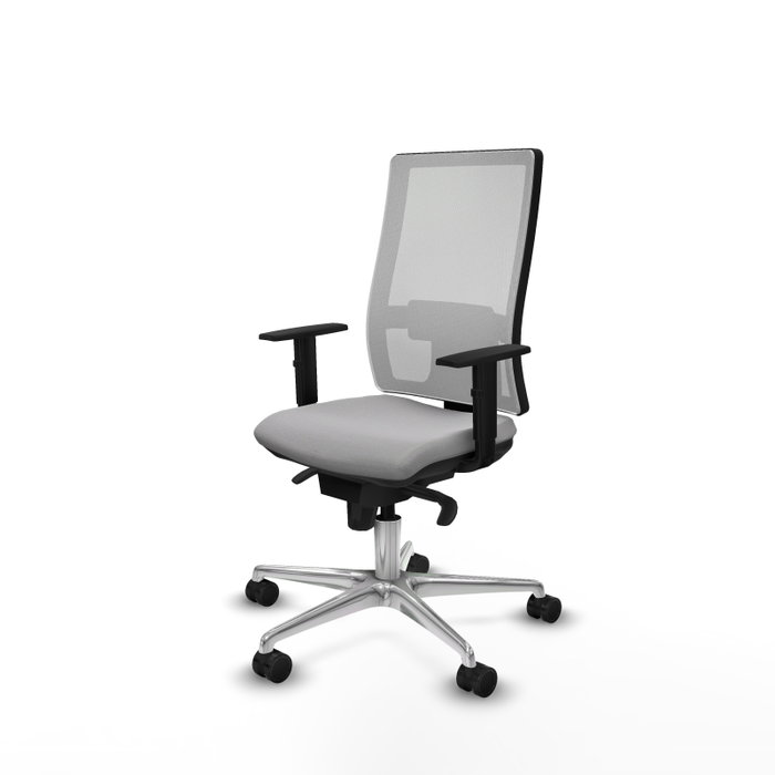 PIQUERAS Y CRESPO Silla de oficina Horna Gris claro y Blanco PIQUERAS Y CRESPO Silla de oficina Horna Gris claro y Blanco