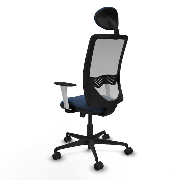 PIQUERAS Y CRESPO Silla de oficina Zulema con mecanismo Sincro, Azul marino y Gris PIQUERAS Y CRESPO Silla de oficina Zulema con mecanismo Sincro, Azul marino y Gris