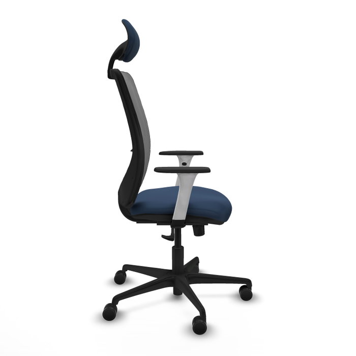 PIQUERAS Y CRESPO Silla de oficina Zulema con mecanismo Sincro, Azul marino y Gris PIQUERAS Y CRESPO Silla de oficina Zulema con mecanismo Sincro, Azul marino y Gris