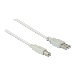 GoodConnections Cable USB 2.0 Tipo A a B 0.25 Metros Gris para Datos y Conexión de Periféricos - Referencia USB2.0 Kabel A-B grau 0,25m