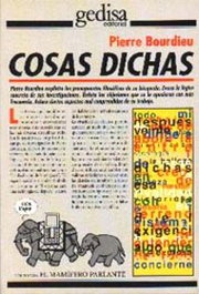 Cosas Dichas, Pierre Bourdieu - GEDISA EDITORIAL