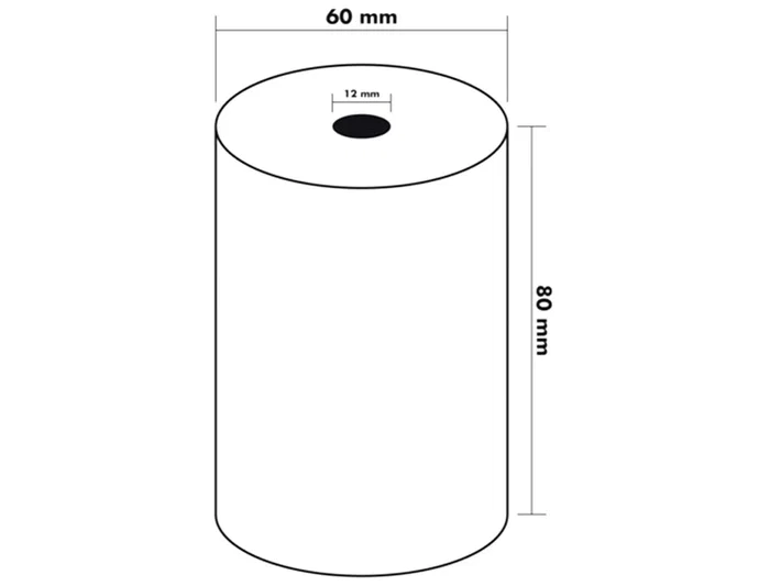 Q-connect Rollo Sumadora Térmico 80 mm Ancho x 60 mm Diámetro Sin Bisfenol A