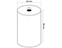 Q-connect Rollo Sumadora Térmico 80 mm Ancho x 60 mm Diámetro Sin Bisfenol A