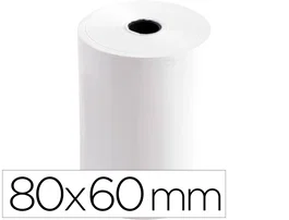Q-connect Rollo Sumadora Térmico 80 mm Ancho x 60 mm Diámetro Sin Bisfenol A