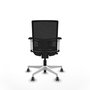 PIQUERAS Y CRESPO Silla de oficina Yunquera con mecanismo Sincro/Traslack, Gris y Negro
