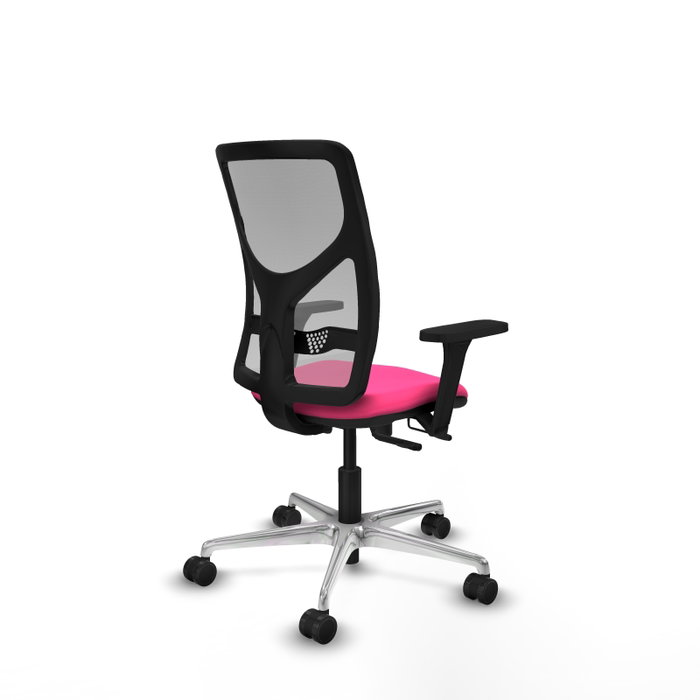 PIQUERAS Y CRESPO Silla de oficina Motilla Rosa y Gris PIQUERAS Y CRESPO Silla de oficina Motilla Rosa y Gris