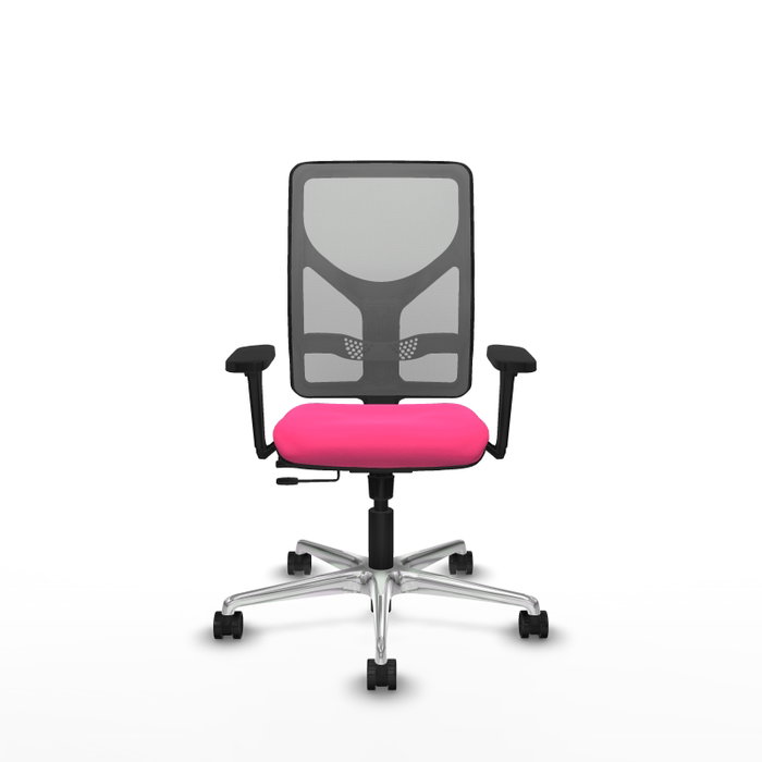 PIQUERAS Y CRESPO Silla de oficina Motilla Rosa y Gris PIQUERAS Y CRESPO Silla de oficina Motilla Rosa y Gris
