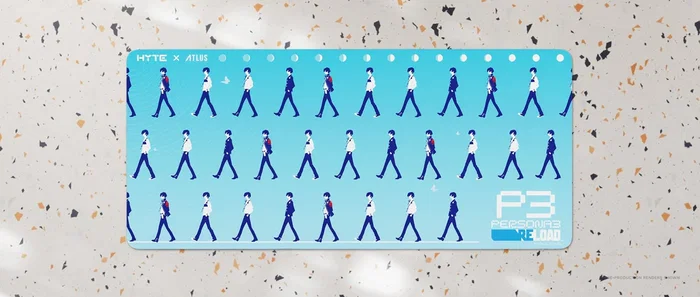 Hyte P3 Reload Protagonist 1 Alfombrilla de Ratón Gaming, Desk Pad XXL 900x400mm, Multicolor, Bordes Rematados, Superficie Estampada Persona 3 Reload