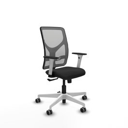PIQUERAS Y CRESPO Silla de oficina Motilla con mecanismo Sincro, Negro y Gris