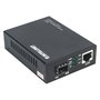 Intellinet 508193 Convertidor de Medios SFP+ a RJ45 10G, 10GB-T a 10GB-R, 10 GbE, 1 Puertos 10GB SFP+ y 1 RJ45, Velocidad hasta 10000 Mbit/s, 100 m, Negro