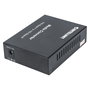 Intellinet 508193 Convertidor de Medios SFP+ a RJ45 10G, 10GB-T a 10GB-R, 10 GbE, 1 Puertos 10GB SFP+ y 1 RJ45, Velocidad hasta 10000 Mbit/s, 100 m, Negro