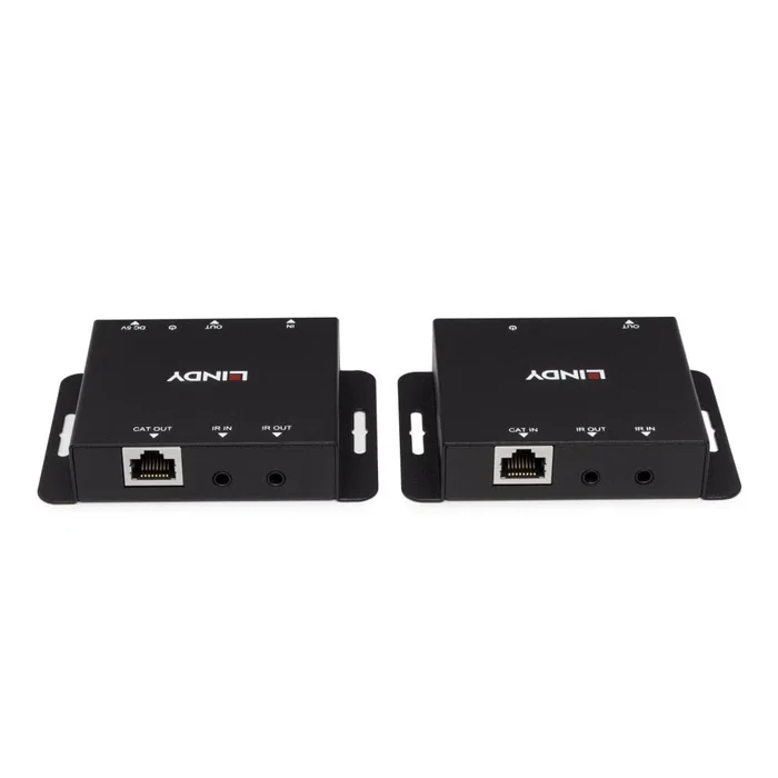 Lindy Extensor de señales AV 38509 con PoC e IR, 50m, Negro