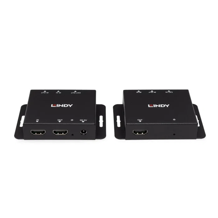 Lindy Extensor de señales AV 38509 con PoC e IR, 50m, Negro