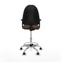 PIQUERAS Y CRESPO Taburete Aýna Marrón oscuro con brazos 2D