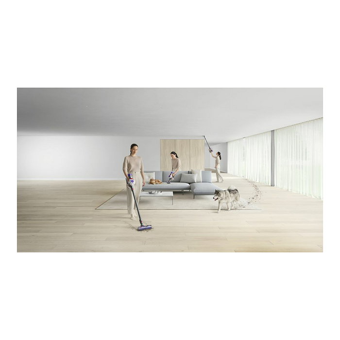 Dyson V8 Advanced Aspiradora Escoba 2 en 1 sin Bolsa para Alfombra, Suelo Duro y Madera Seca