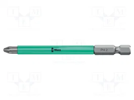 WERA Punta de destornillador Phillips ACR® PH2 de 90 mm