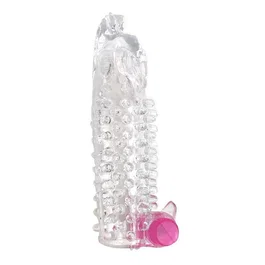 A-gusto Funda para el pene con vibración transparente