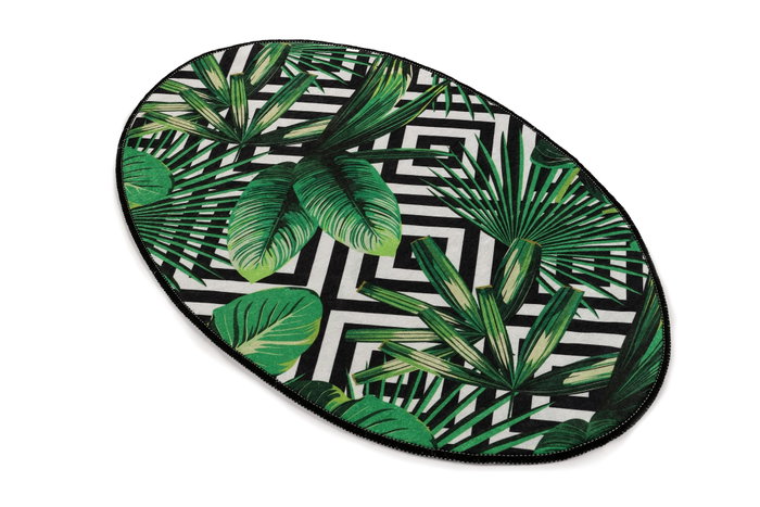 Conceptum Tropik Oval DJT Alfombra de Poliéster Antibacteriana Antideslizante 60 x 90 cm Conceptum Tropik Oval DJT Alfombra de Poliéster Antibacteriana Antideslizante 60 x 90 cm