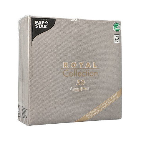 PAPSTAR Servilletas de papel 3 capas gris 40x40 cm PAPSTAR Servilletas de papel 3 capas gris 40x40 cm