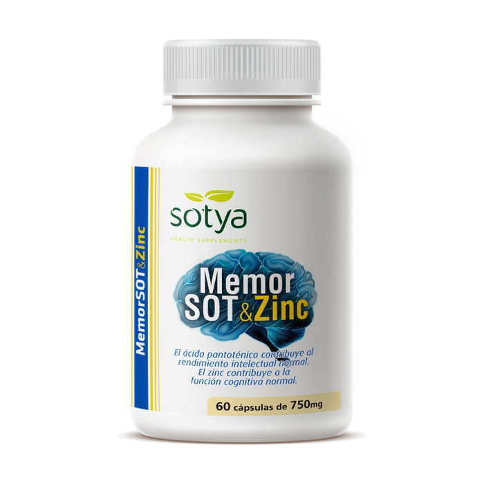 Sotya Memor Plus con Zinc 750mg 60 cápsulas Sotya Memor Plus con Zinc 750mg 60 cápsulas