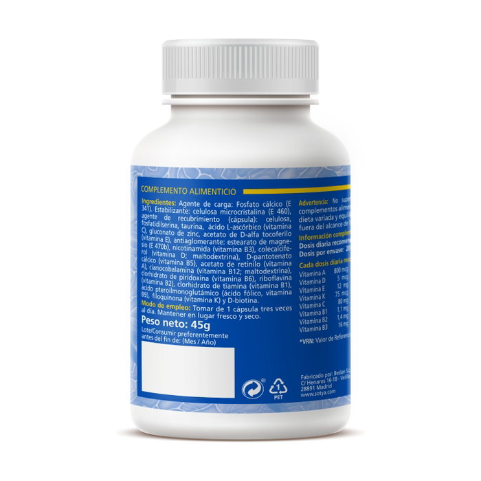 Sotya Memor Plus con Zinc 750mg 60 cápsulas Sotya Memor Plus con Zinc 750mg 60 cápsulas