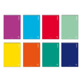 Pacsa Bloc Basic tapa cartoncillo 80h cuadrícula 4x4 octavo colores surtidos