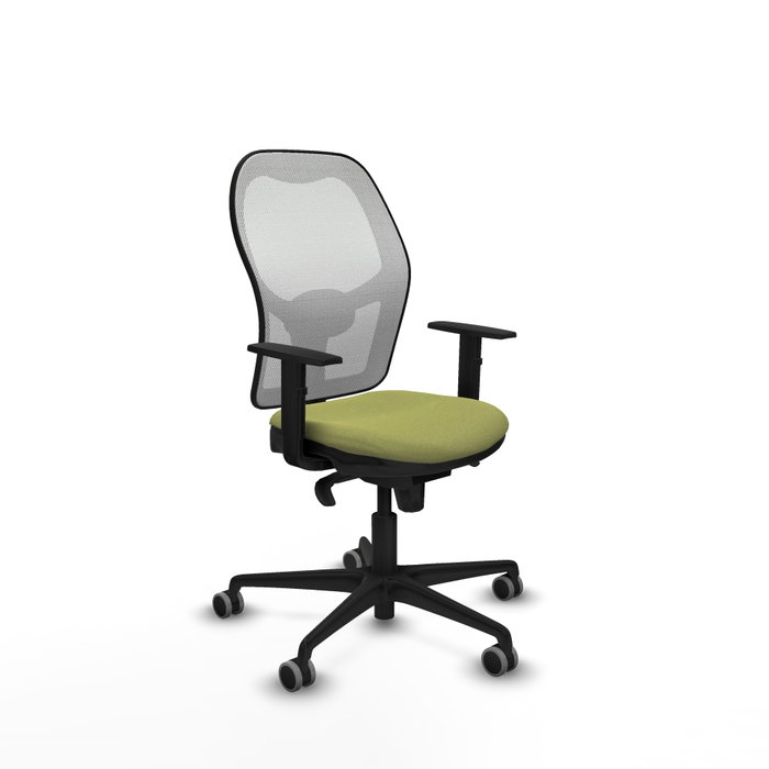 PIQUERAS Y CRESPO Silla de oficina Jorquera con mecanismo Sincro, Verde oliva y Blanco PIQUERAS Y CRESPO Silla de oficina Jorquera con mecanismo Sincro, Verde oliva y Blanco
