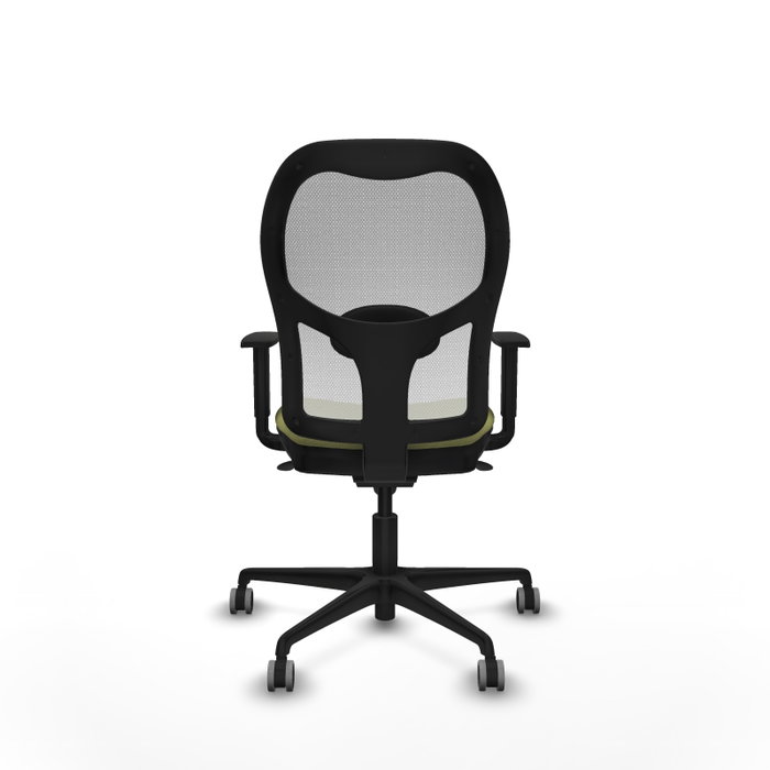 PIQUERAS Y CRESPO Silla de oficina Jorquera con mecanismo Sincro, Verde oliva y Blanco PIQUERAS Y CRESPO Silla de oficina Jorquera con mecanismo Sincro, Verde oliva y Blanco