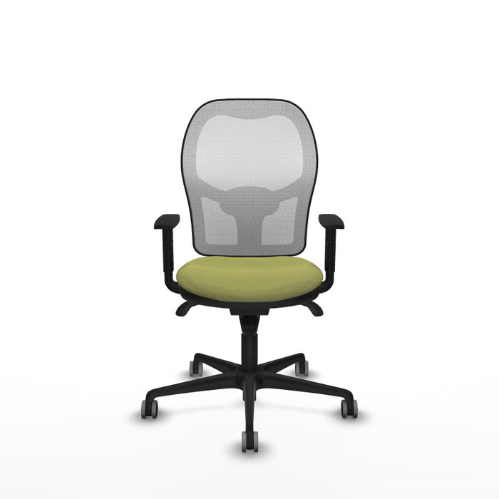 PIQUERAS Y CRESPO Silla de oficina Jorquera con mecanismo Sincro, Verde oliva y Blanco PIQUERAS Y CRESPO Silla de oficina Jorquera con mecanismo Sincro, Verde oliva y Blanco
