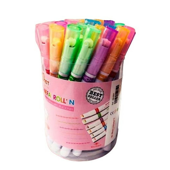 Set de Rotuladores Roymart Cenefa Roll'N 36 Piezas Multicolor Set de Rotuladores Roymart Cenefa Roll'N 36 Piezas Multicolor